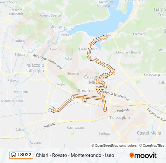 LS022 Bus Line Map