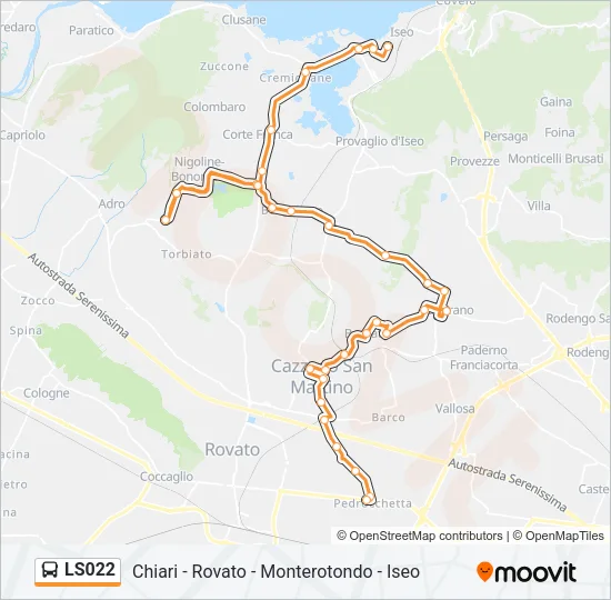 LS022 Bus Line Map