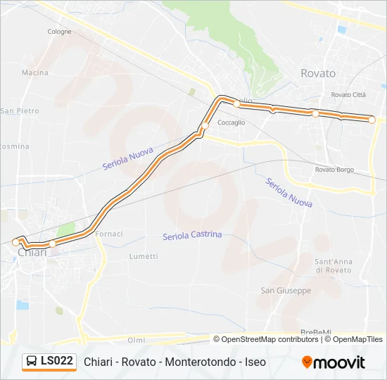 LS022 Bus Line Map