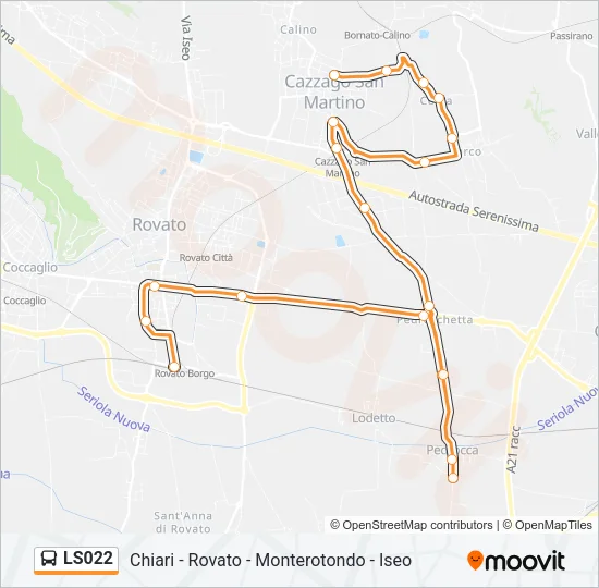 LS022 Bus Line Map