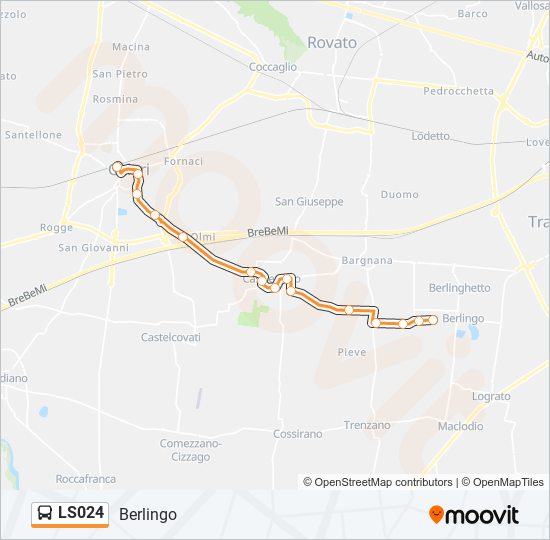 LS024 bus Line Map