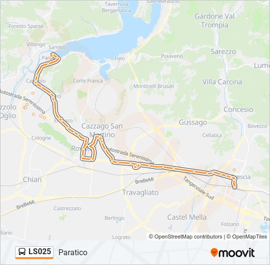 LS025 bus Line Map