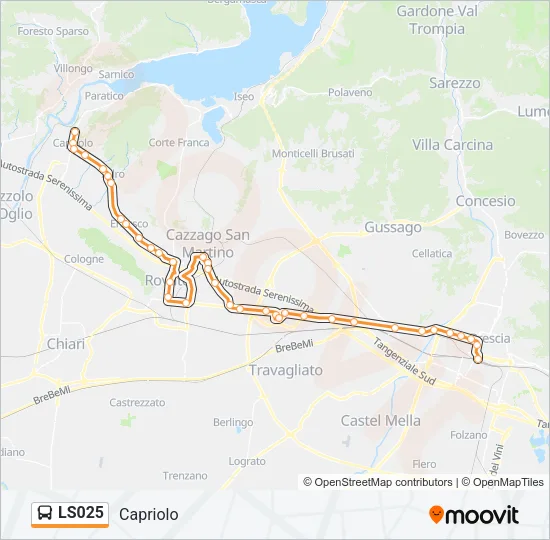 LS025 Bus Line Map