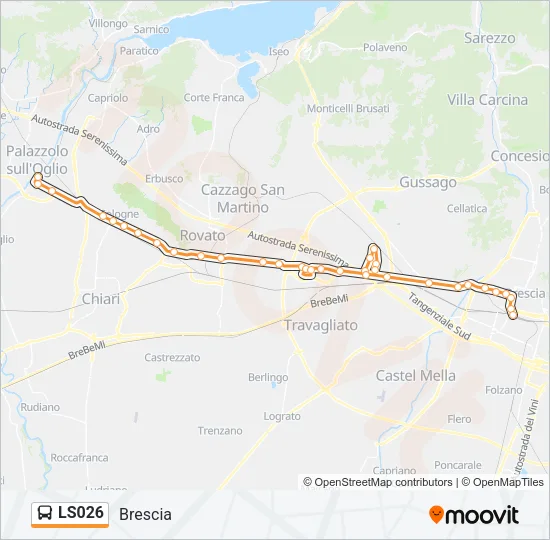 LS026 Bus Line Map