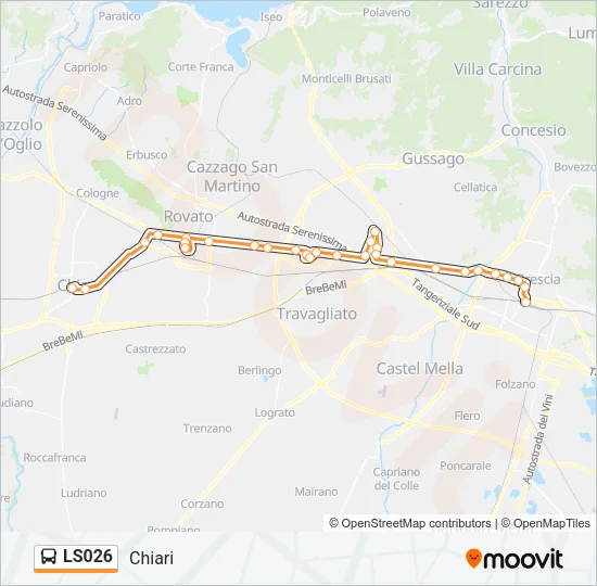 LS026 Bus Line Map