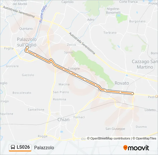 LS026 Bus Line Map