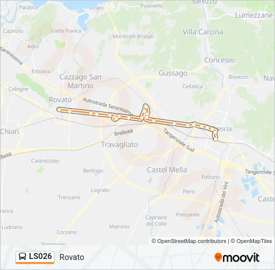 LS026 Bus Line Map