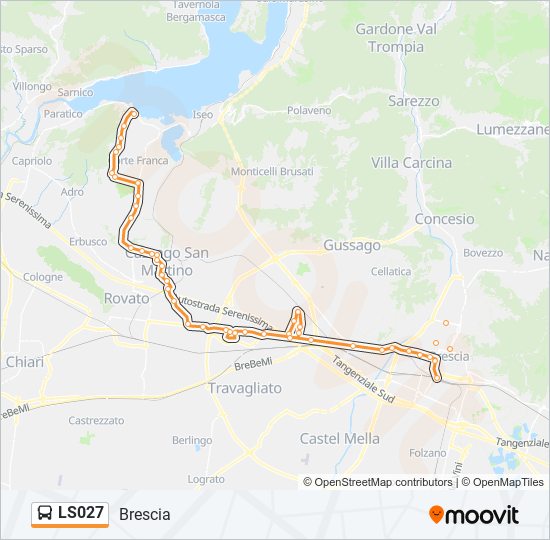 LS027 bus Line Map