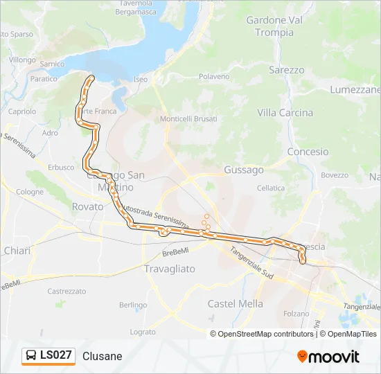 LS027 Bus Line Map