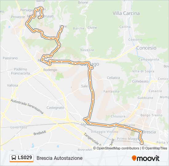 LS029 bus Line Map