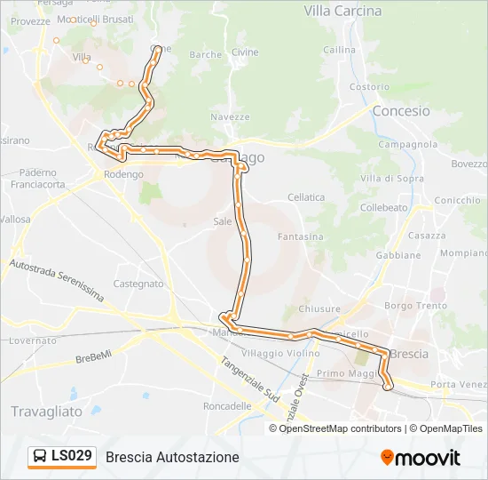 LS029 Bus Line Map