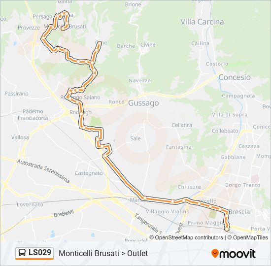 LS029 bus Line Map