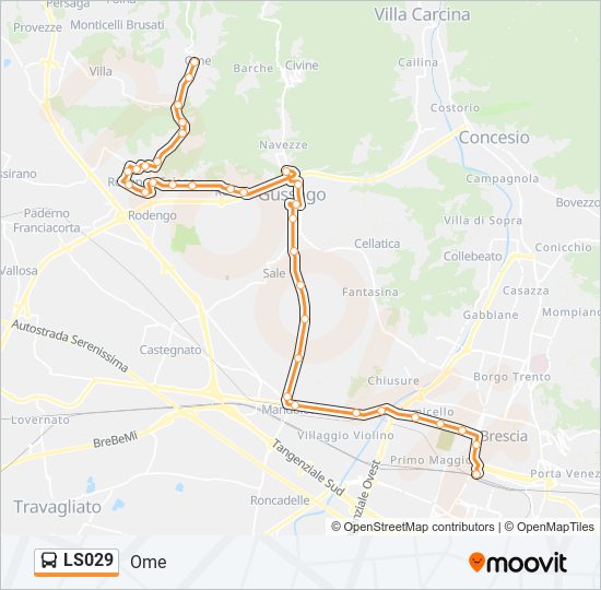 LS029 bus Line Map