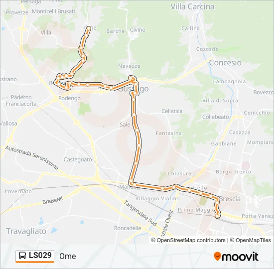 LS029 Bus Line Map