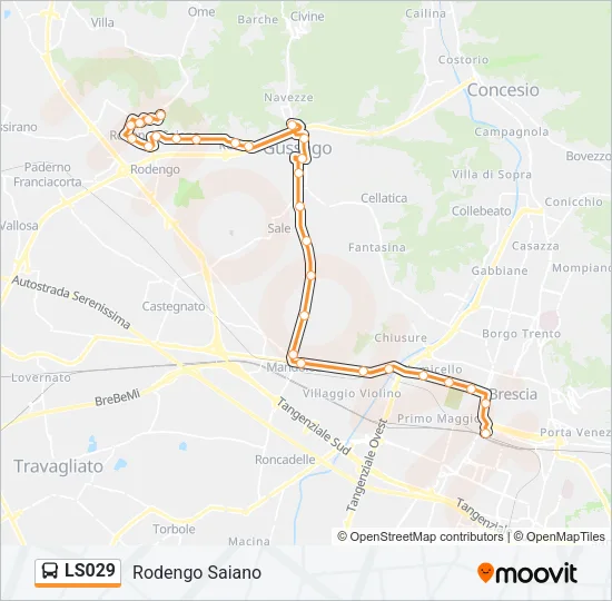 LS029 Bus Line Map