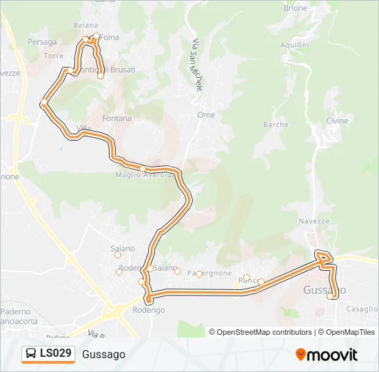 LS029 Bus Line Map