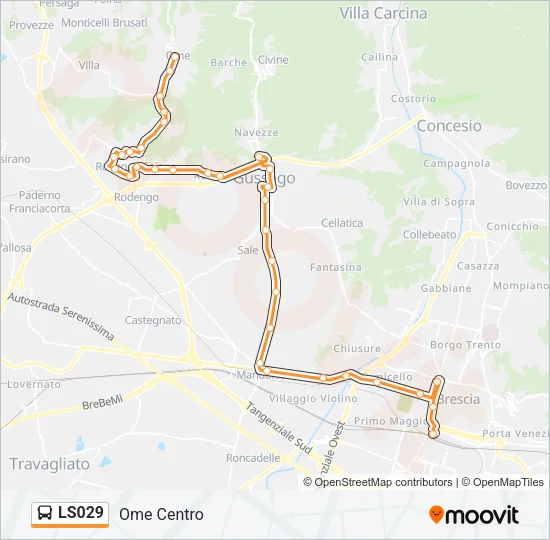 LS029 Bus Line Map