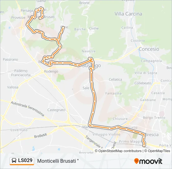 LS029 Bus Line Map