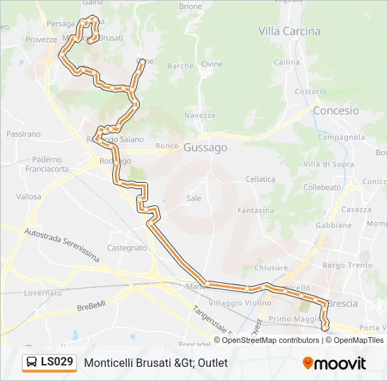 LS029 Bus Line Map