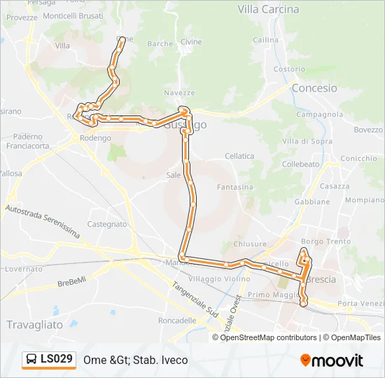 LS029 Bus Line Map