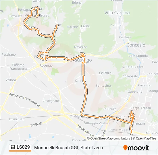 LS029 Bus Line Map