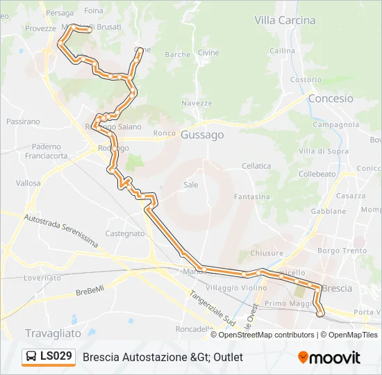 LS029 Bus Line Map