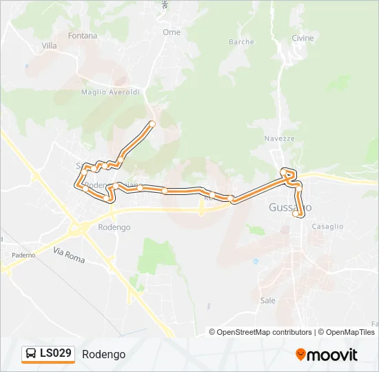 LS029 Bus Line Map