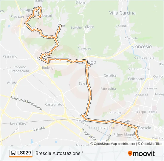 LS029 Bus Line Map