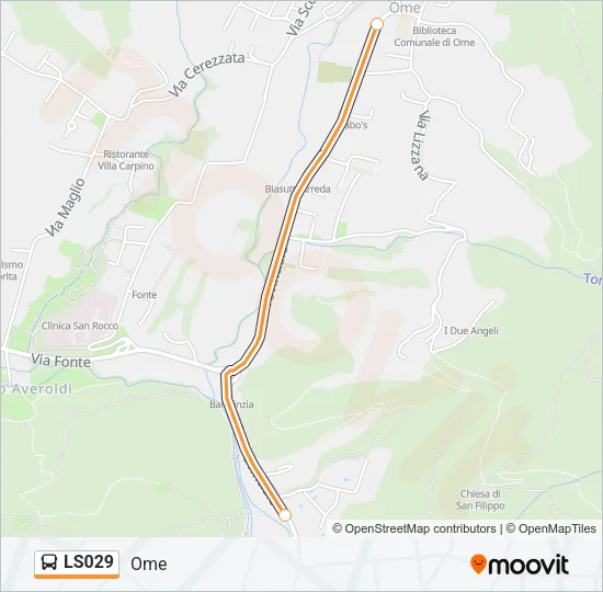 LS029 Bus Line Map