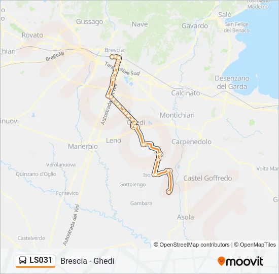 LS031 Bus Line Map