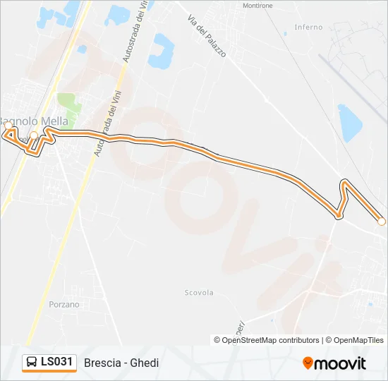 LS031 Bus Line Map