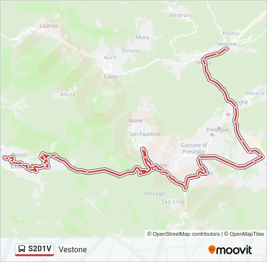 S201V Bus Line Map