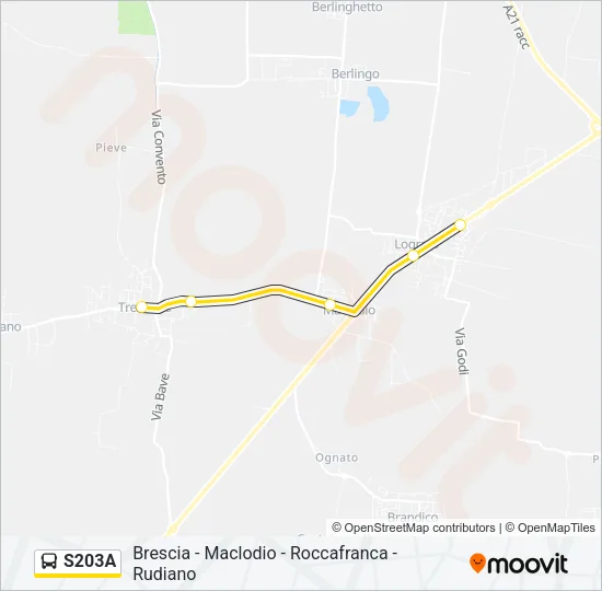 S203A Bus Line Map