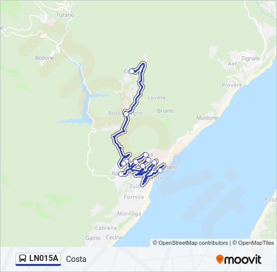 LN015A bus Line Map