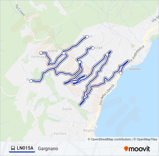 LN015A bus Line Map