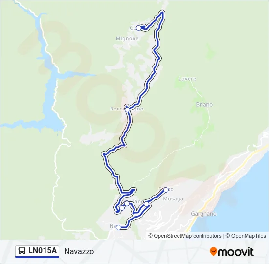 LN015A Bus Line Map