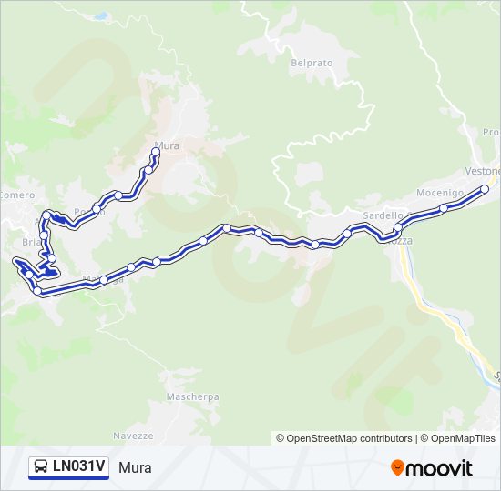 LN031V bus Line Map