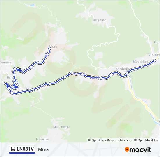 LN031V Bus Line Map