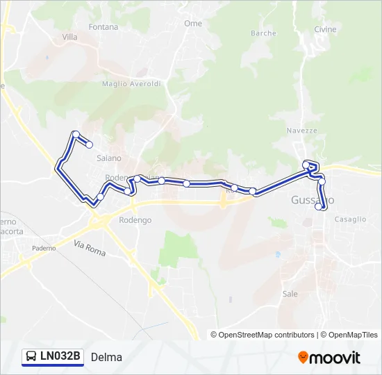 LN032B Bus Line Map