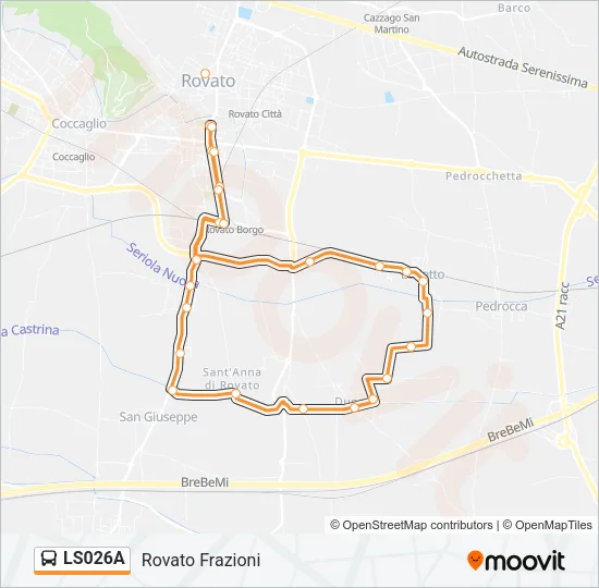 LS026A Bus Line Map