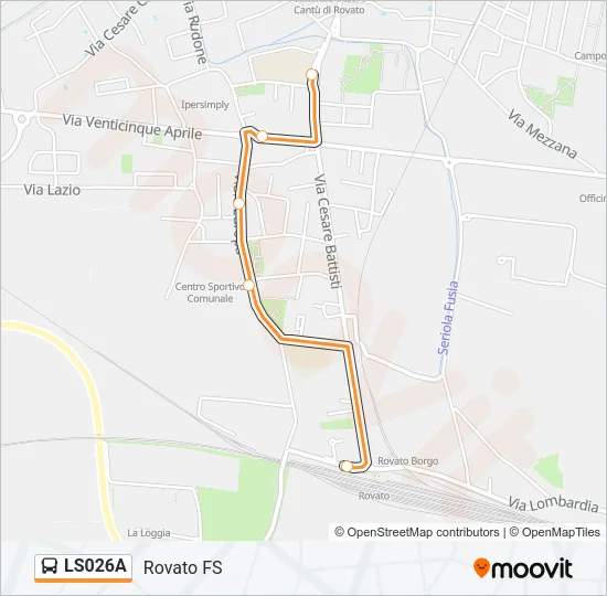 LS026A Bus Line Map