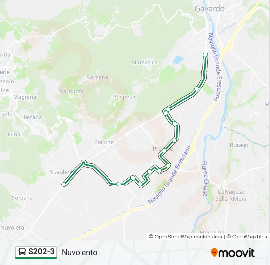 S202-3 Bus Line Map