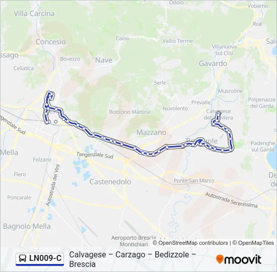 LN009-C Bus Line Map