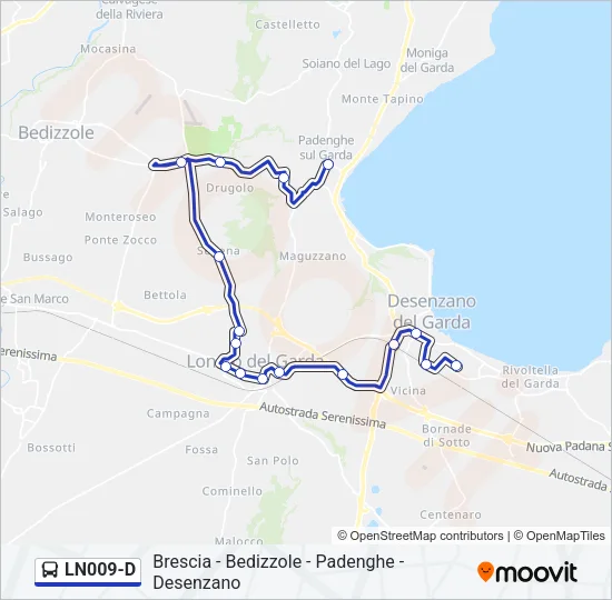 LN009-D Bus Line Map