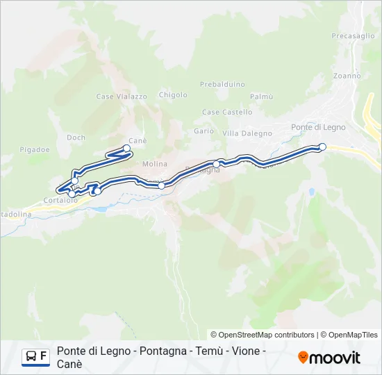 F Bus Line Map