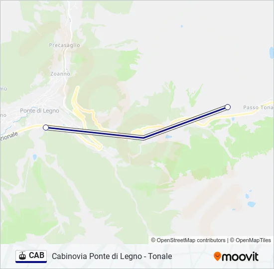 CAB Gondola Line Map