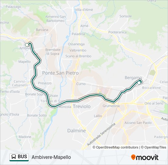 Percorso linea  BUS