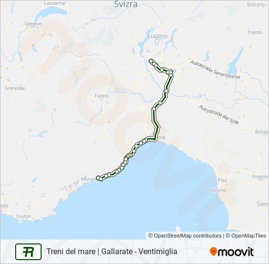 R  Line Map