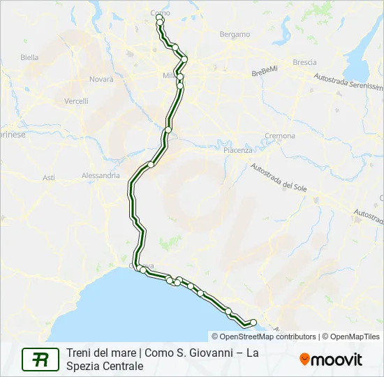R  Line Map