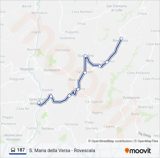187  Line Map